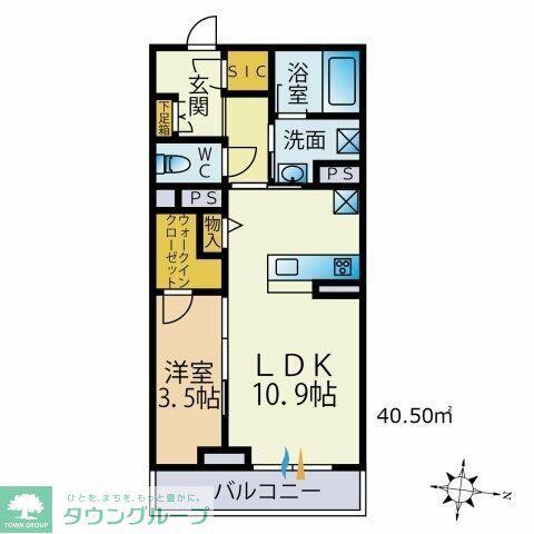 湘南新宿ライン高海 高崎駅(JR) 徒歩24分 3階建 築4年(1LDK/1階)の間取り写真
