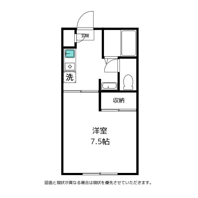 セフィーラ寺町(1K/1階)の間取り写真