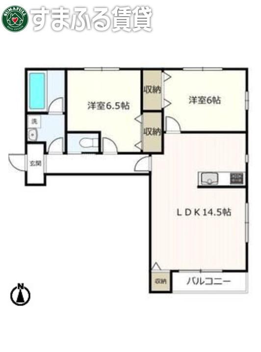 YS4739(2LDK/3階)の間取り写真