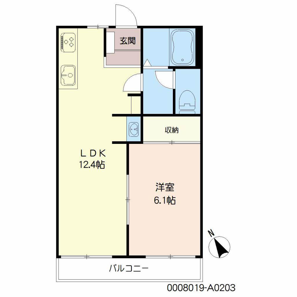 セフィラT (1LDK/2階)の間取り写真