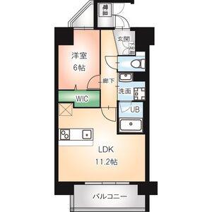 NAVIGLIO PALAZZO(1LDK/6階)の間取り写真