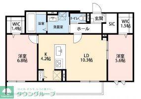 アルモ クレール(2LDK/2階)の間取り写真