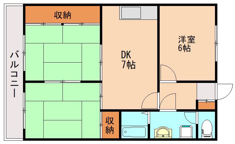 ロイヤルメゾン(3DK/3階)の間取り写真