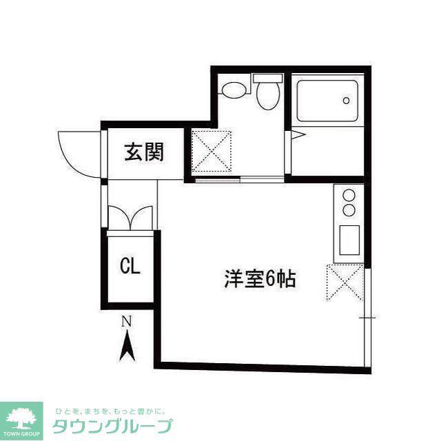 FORTUNA中村橋(ワンルーム/1階)の間取り写真