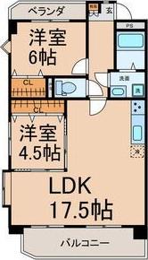 三幸マンション(2LDK/2階)の間取り写真