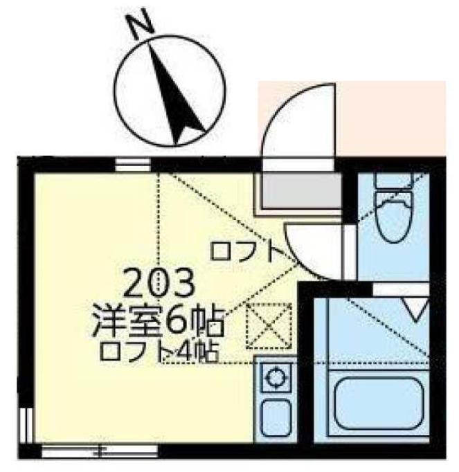 ユナイトみの沢ストロベリーパフェ(ワンルーム/2階)の間取り写真