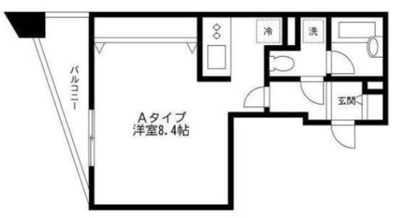 アヴァンセ戸越(ワンルーム/4階)の間取り写真