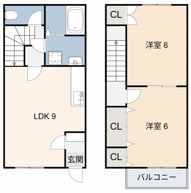 FLAT DEM(2LDK/1階)の間取り写真
