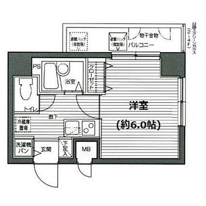 グランドガーラ渋谷(1K/11階)の間取り写真