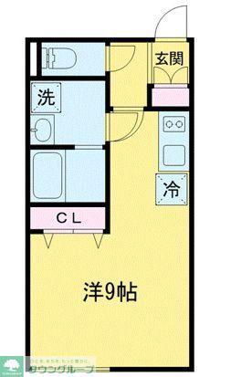 LEGALAND 三軒茶屋(ワンルーム/2階)の間取り写真