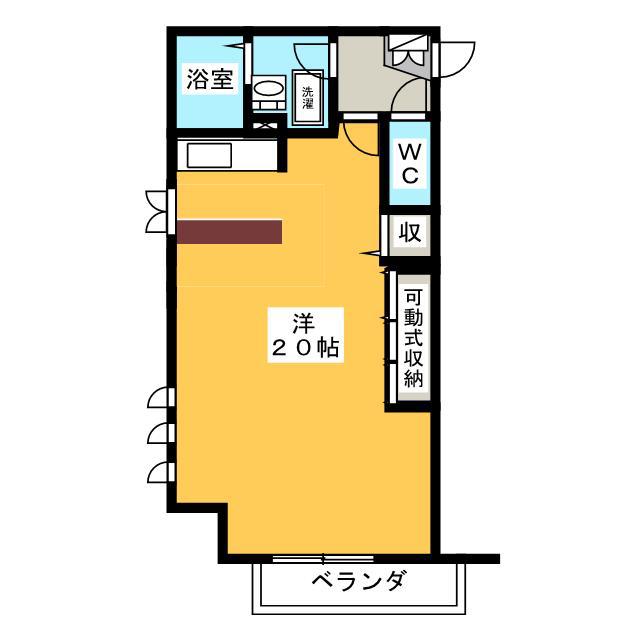 SACRADA(ワンルーム/3階)の間取り写真