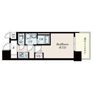 S-RESIDENCE上前津(1K/15階)の間取り写真