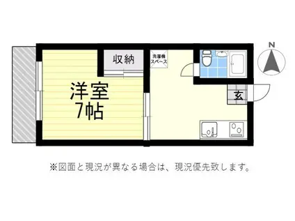 サクセスハウス(1K/2階)の間取り写真