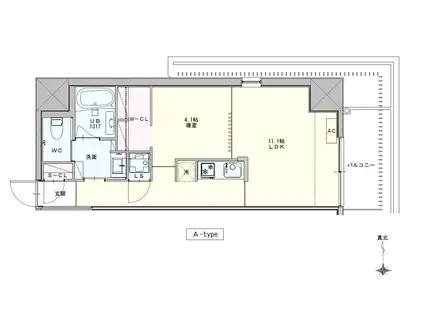 SK BUILDING-901(1LDK/4階)の間取り写真