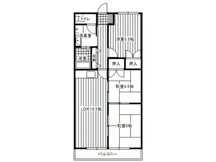 BEVERY HILLS(3LDK/4階)の間取り写真