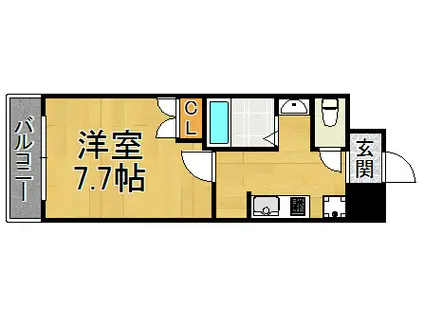マードレ西宮(1K/1階)の間取り写真