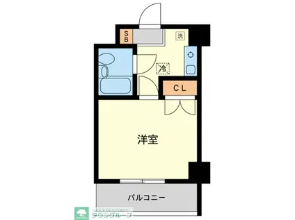ファミーユビル(1K/3階)の間取り写真