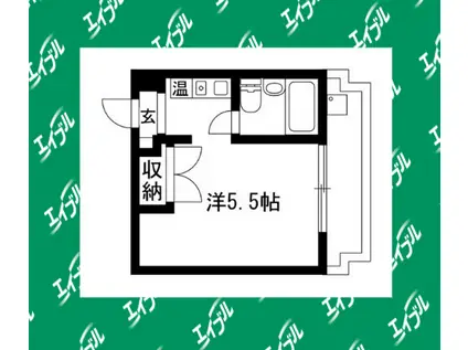 メゾン・ド・ナヴィール(ワンルーム/3階)の間取り写真