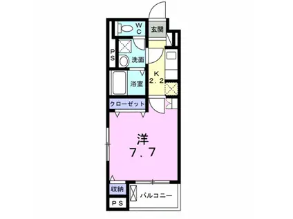 LE LIEN 絆(1K/3階)の間取り写真