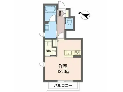 シャーメゾンリス・ブラン(ワンルーム/1階)の間取り写真