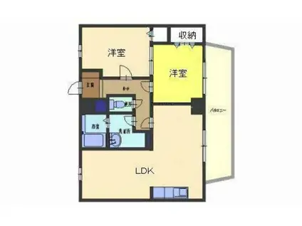 アルトピアノ(2LDK/3階)の間取り写真