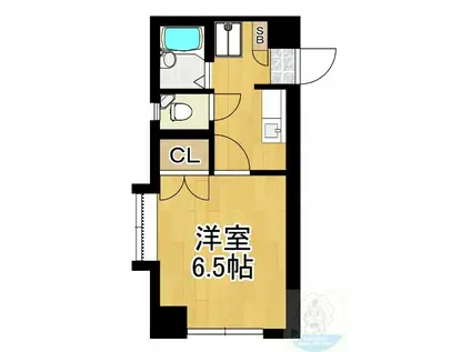 ファイブビル(1K/2階)の間取り写真