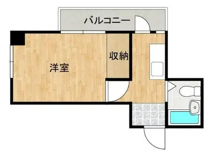 KSビル(1K/6階)の間取り写真