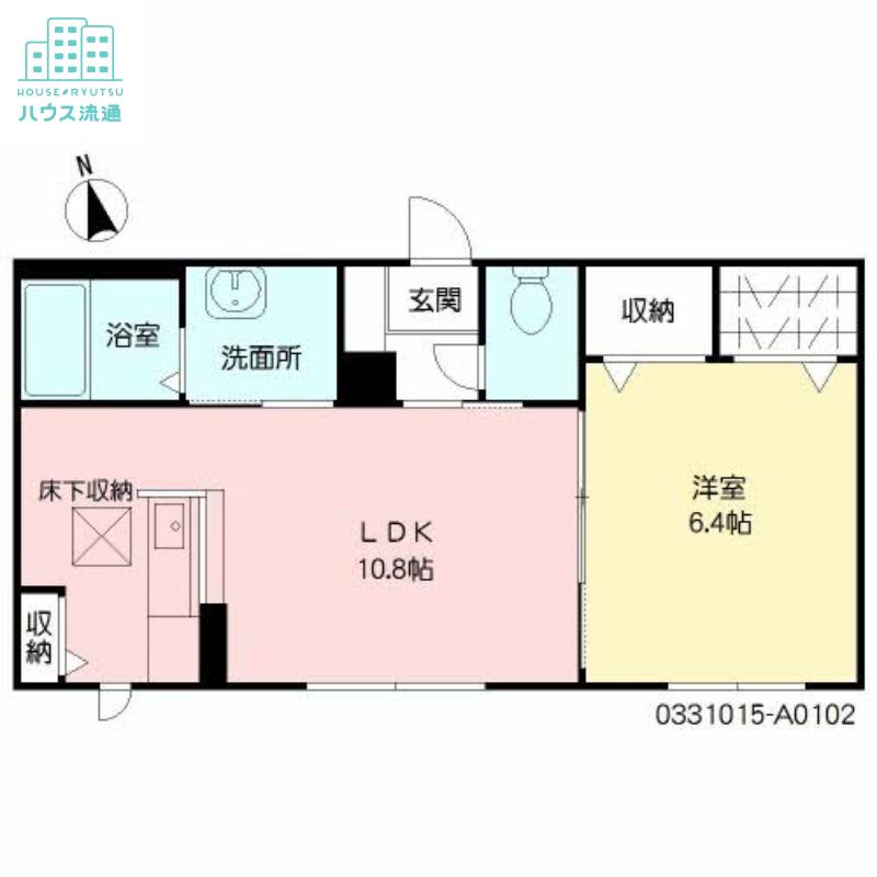 シャーメゾンS(1LDK/1階)の間取り写真