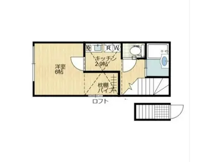 SACRALE小岩(1K/2階)の間取り写真