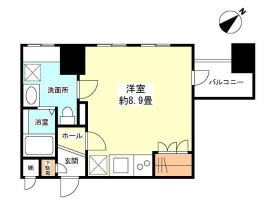 グランカーサ新宿御苑(ワンルーム/10階)の間取り写真