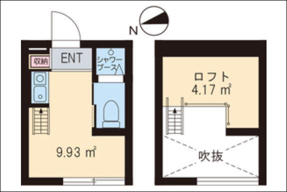 MARUI TOCLUS 西荻窪(ワンルーム/2階)の間取り写真
