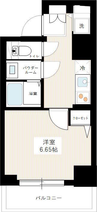HYS STAGE BRILLANT(1K/4階)の間取り写真