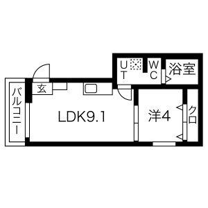 YS MAISON CAMELIA(1LDK/2階)の間取り写真