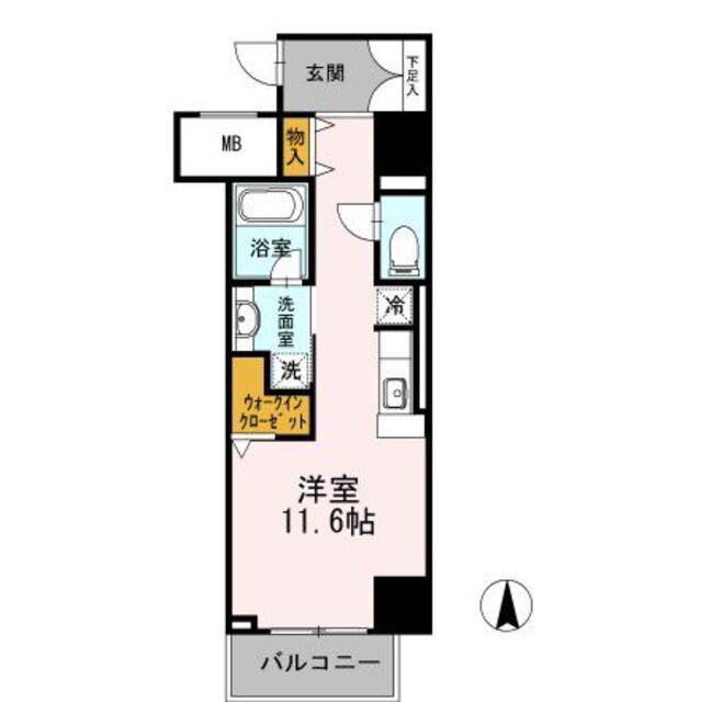 御幸レジデンス丸の内(ワンルーム/5階)の間取り写真