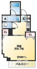 AXISFLOW アクシスフロー(1K/4階)の間取り写真