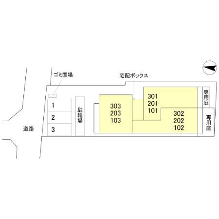 D-ROOM中小阪(2LDK/2階)の間取り写真