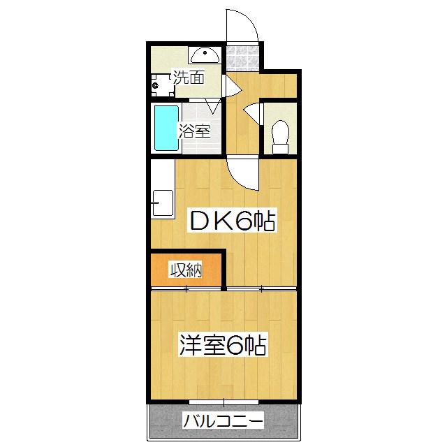 レジデンス青葉大塚(1DK/3階)の間取り写真