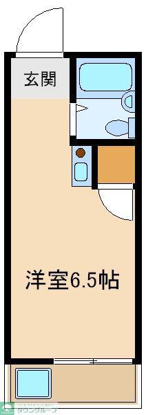 ラビアン栄町(ワンルーム/1階)の間取り写真