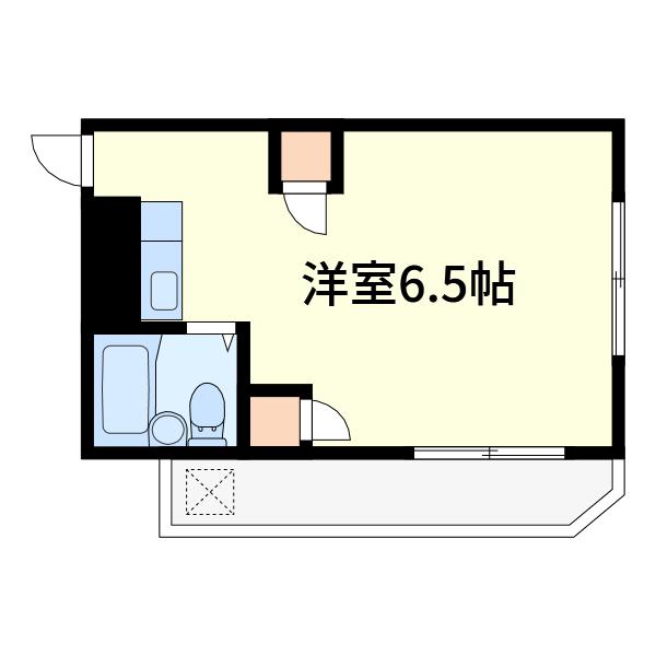 パワーハウス東京(ワンルーム/1階)の間取り写真
