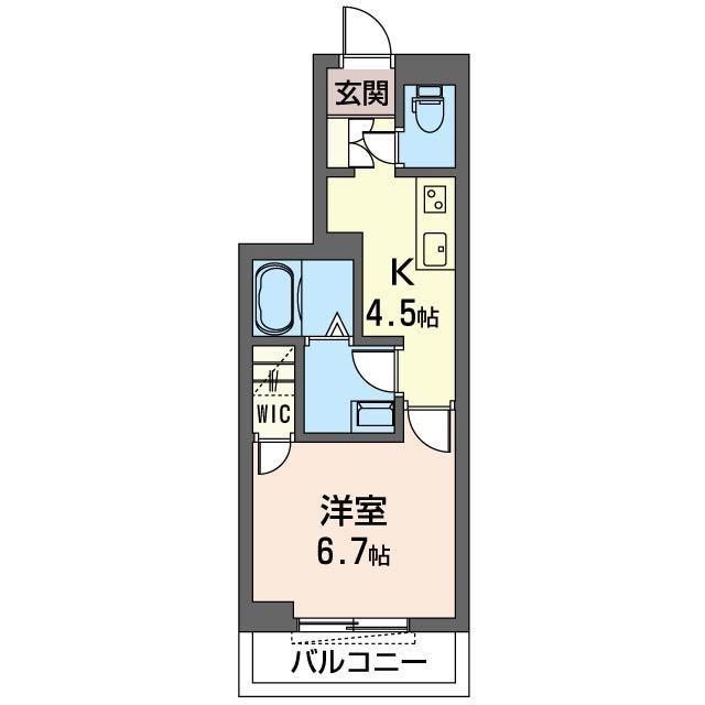 グランドアスカ GRAND ASUKA(1K/3階)の間取り写真