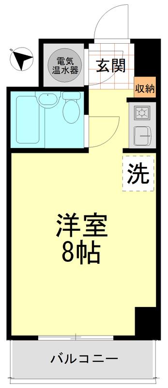 シティマンション赤坂(1K/7階)の間取り写真