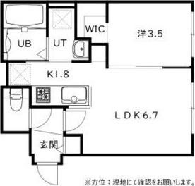 CASA AT新道東(1LDK/4階)の間取り写真