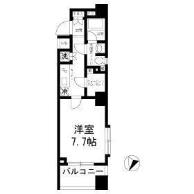 パレステュディオ新宿パークサイド(1K/4階)の間取り写真