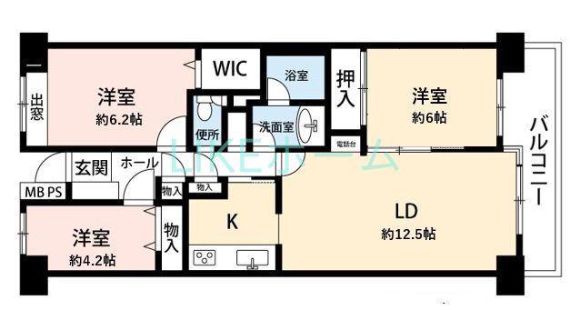 PLENDY市川大野(3LDK/2階)の間取り写真