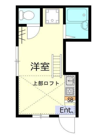 プログレスコート(ワンルーム/2階)の間取り写真