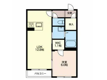 ウェルデンス上所島2番館 2303(1LDK/3階)の間取り写真