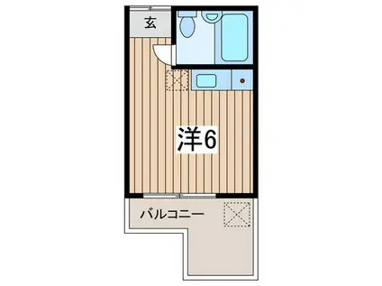 セザール上星川第二(ワンルーム/2階)の間取り写真