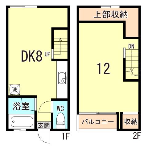 菊池アパート(1DK/1階)の間取り写真