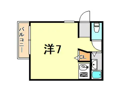 プチメゾン神(ワンルーム/1階)の間取り写真
