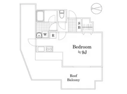 ジュエル荻窪(ワンルーム/5階)の間取り写真